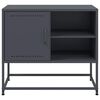 vidaXL Meuble TV anthracite 68x39x60,5 cm acier