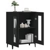 vidaXL Buffet noir 69,5x34x90 cm bois d'ing&eacute;nierie