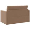 vidaXL Canap&eacute;-Lit 110cm Cappuccino Simili cuir