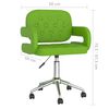 vidaXL Chaises pivotantes &agrave; manger lot de 2 vert similicuir