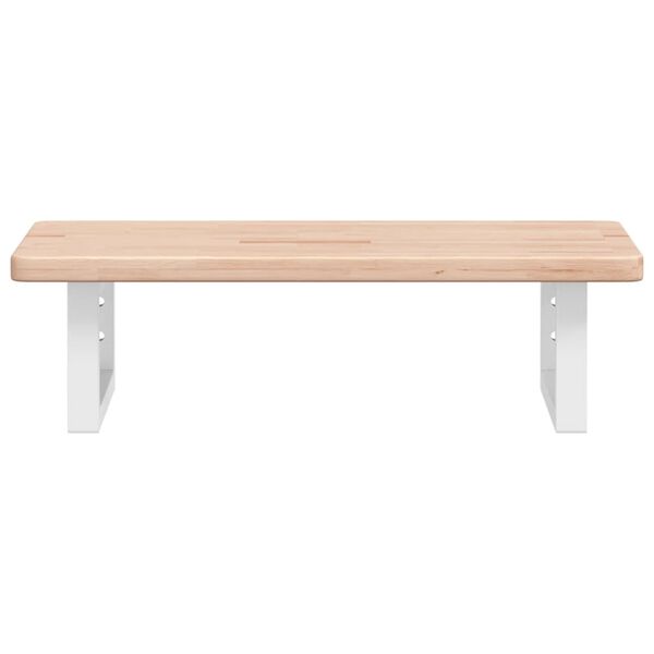 vidaXL &Eacute;tag&egrave;re de vasque murale acier et bois de ch&ecirc;ne massif