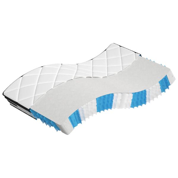 vidaXL Matelas &agrave; ressorts ensach&eacute;s moyen plus 80x200 cm