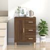 vidaXL Buffet Ch&ecirc;ne marron 69,5x34x90 cm Bois d'ing&eacute;nierie