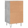 vidaXL Buffet gris b&eacute;ton 40x35x70 cm bois d'ing&eacute;nierie