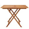 vidaXL Table pliable de jardin 90x90x75 cm bois d'acacia solide