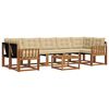 vidaXL Ensemble de canap&eacute;s d'ext&eacute;rieur 8 pcs Naturel et Beige