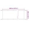 vidaXL Auvent vertical Blanc 100x1200 cm Tissu oxford