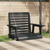 vidaXL Chaise balan&ccedil;oire de jardin cha&icirc;nes en m&eacute;tal bois massif sapin