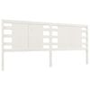 vidaXL T&ecirc;te de lit Blanc 206x4x100 cm Bois massif de pin