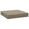 vidaXL Coussin de palette taupe 60x60x9,5 cm tissu oxford