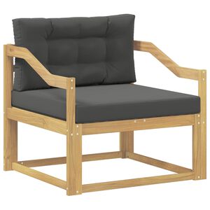 vidaXL Sofa de milieu ext&eacute;rieur Polyester Blanc