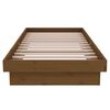 vidaXL Cadre de lit sans matelas marron miel bois massif