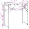 vidaXL TableConsole Ch&ecirc;ne artisanal 75x30x75cm Bois d'ing&eacute;nierie
