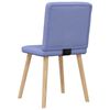 vidaXL Chaises &agrave; manger lot de 6 bleu jean tissu