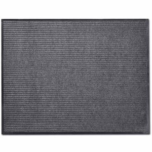 vidaXL Tapis d'entr&eacute;e gris 90 x 60 cm PVC