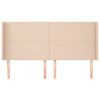 vidaXL Tête de lit avec oreilles Cappuccino 163x16x118/128 cm