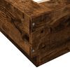 vidaXL Cadre de lit sans matelas ch&ecirc;ne fum&eacute; 180x200 cm
