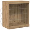 vidaXL Buffet LED Ch&ecirc;ne artisanal 60,5 x 37 x 67 cm Bois d'ing&eacute;nierie