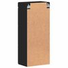 vidaXL Armoire murale de salle de bain TULUM Noir 37 x 24,5 x 86 cm