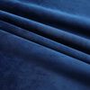 vidaXL Rideaux occultants et crochet 2pcs Velours Bleu fonc&eacute; 140x175cm