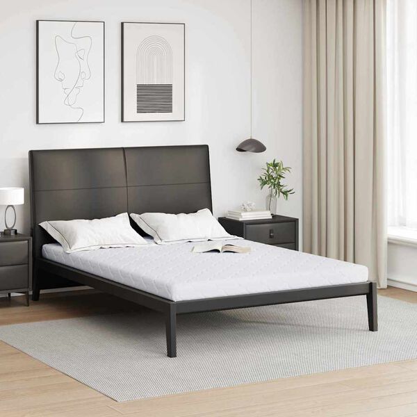 vidaXL Matelas Blanc 140 x 200 cm Tissu jacquard