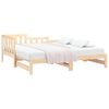 vidaXL Lit coulissant sans matelas 2x(90x190) cm Bois de pin massif