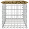 vidaXL Banc de jardin design gabion 83x44x42 cm bois de pin imprégné