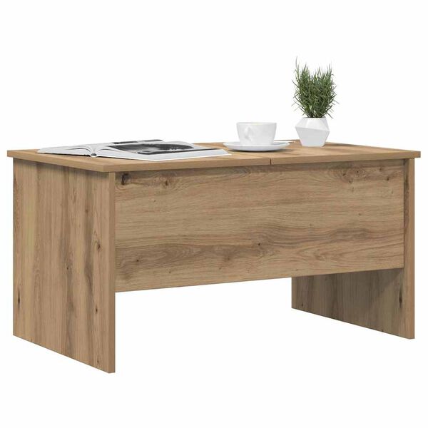 vidaXL Table basse Ch&ecirc;ne artisanal 102 x 50,5 x 46,5 cm