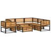 vidaXL Salon de jardin avec coussins 7 pcs bois massif d'acacia