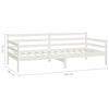 vidaXL Lit de jour sans matelas avec tiroirs 90x200 cm blanc
