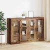 vidaXL Armoires Murailles 2 pcs Bois ancien 69,5 x 34 x 90 cm
