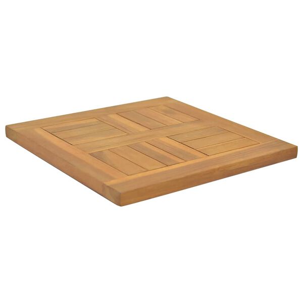 vidaXL Dessus de table carr&eacute; 40x40x2,5 cm Bois de teck massif