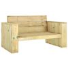 vidaXL Salon de jardin 3 pcs Bois massif de pin imprégné