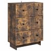 vidaXL Armoire &agrave; tiroirs Ch&ecirc;ne fum&eacute; 66 x 34,5 x 90 cm