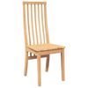 vidaXL Chaises &agrave; manger 2 pcs bois massif caoutchouc