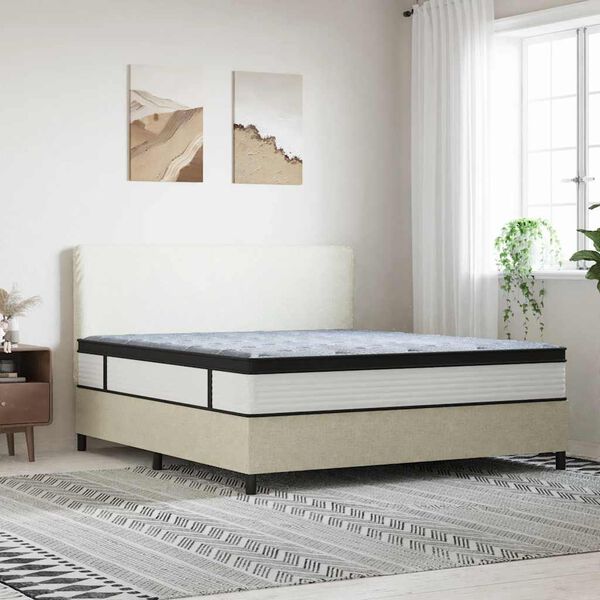 vidaXL Matelas &agrave; ressorts ensach&eacute;s moyen 180x200 cm