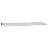 vidaXL Auvent de porte gris 400 x 100 cm Polycarbonate
