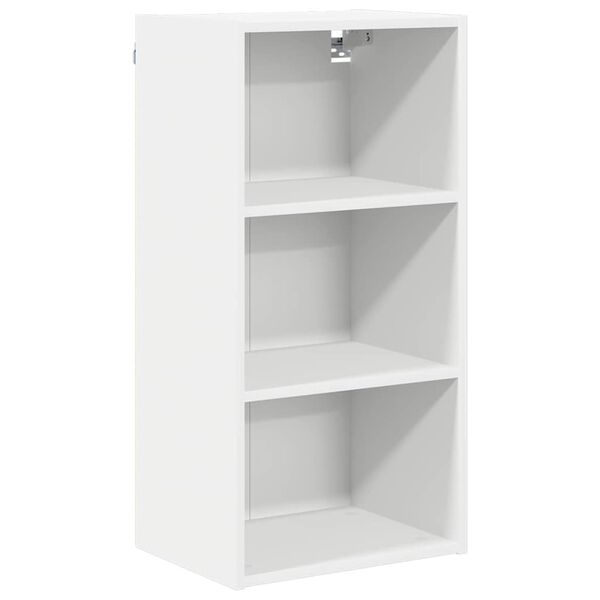 vidaXL Armoire suspendue Blanc 40 x 29,5 x 80 cm Bois d'ing&eacute;nierie