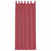 vidaXL Rideaux en voile avec boucles 2 pcs rouge bordeaux 140x260 cm