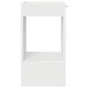 vidaXL Table d'appoint Blanc 30 x 30 x 56 cm Bois d'ing&eacute;nierie