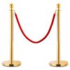 vidaXL Jeu de barri&egrave;res de file d'attente VIP 3 pcs Inox Dor&eacute;
