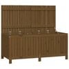 vidaXL Bo&icirc;te de rangement de jardin Marron miel 134x68x64 cm Bois pin