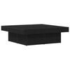 vidaXL Table basse Chêne noir 90 x 90 x 28 cm Bois d'ingénierie