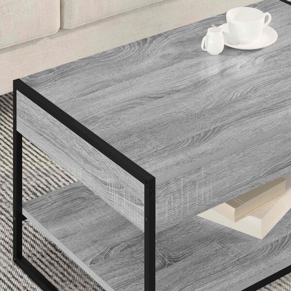 vidaXL Table basse Gris Sonoma 80 x 50 x 40 cm Bois d'ingénierie