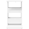 vidaXL Table d'appoint Blanc 40 x 35 x 60,5 cm Bois d'ing&eacute;nierie
