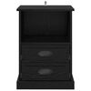 vidaXL Cabinet de chevet Ch&ecirc;ne noir 36 x 43 x 60 cm Bois d'ing&eacute;nierie