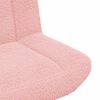 vidaXL Chaise pivotante Rose 63 x 75 x 76 cm Peau de mouton