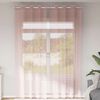 vidaXL Rideaux en voile avec &oelig;illets 2 pcs rose clair 140x300 cm
