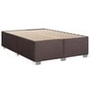 vidaXL Sommier &agrave; lattes de lit avec matelas Marron fonc&eacute; 140x190 cm