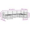 vidaXL Ensembles de canap&eacute;s 6 pcs Naturel Bois d'Acacia Massif